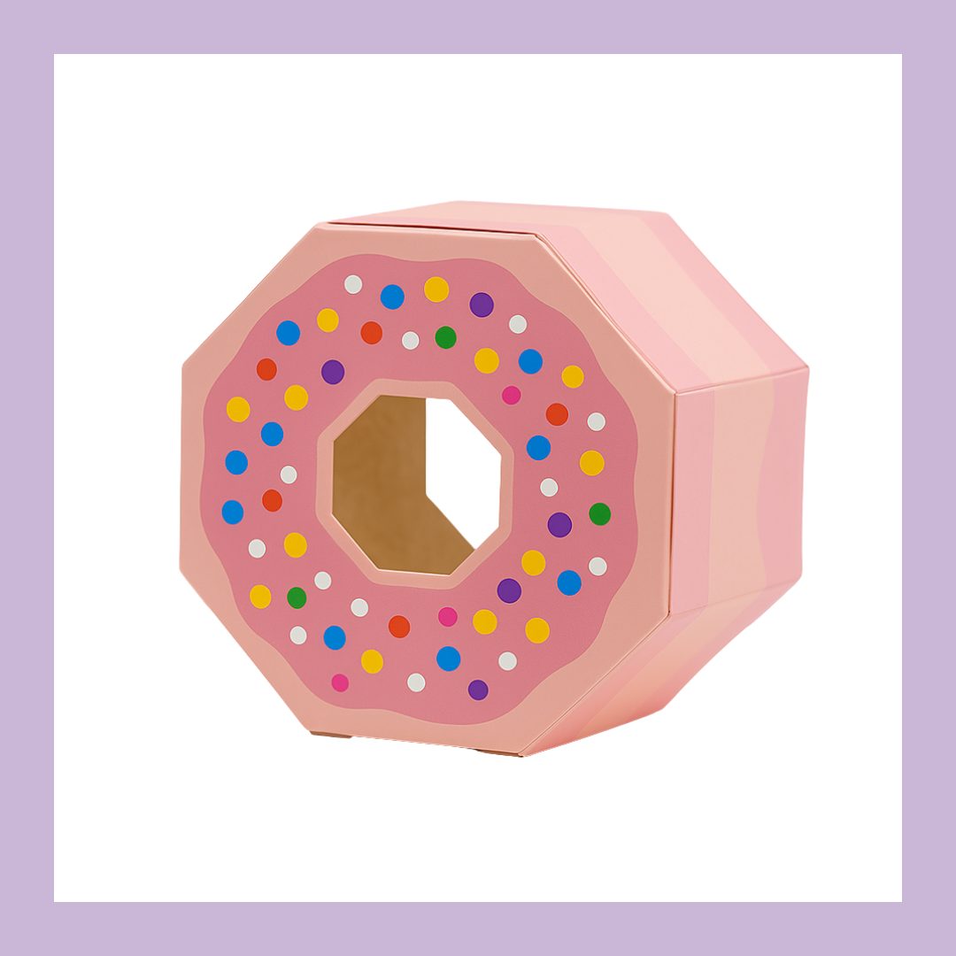 Kids party donut favour box
