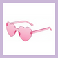 Kids/Girls Party Plastic Heart Shaped Sunnies